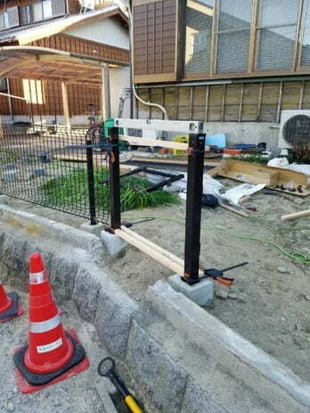 古くなった土塀解体リフォームでフェンスを設置